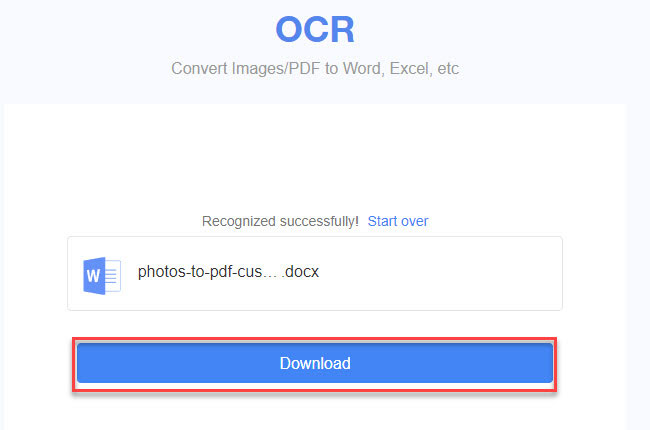 lightpdf download ocr files
