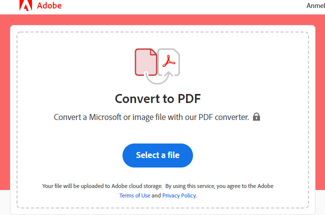 Adobe free PDF converter