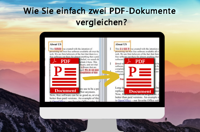 zwei PDF-Dokumente vergleichen