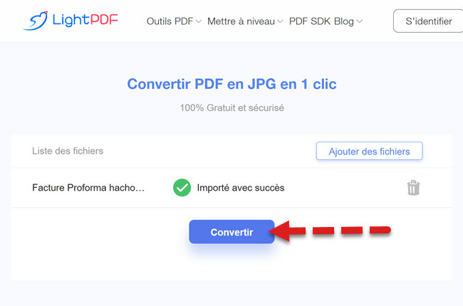 convertir PDF en JPG