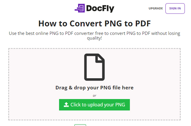 docfly mudar png para pdf