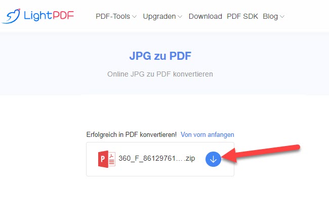 die neue PDF-Dateien speichern