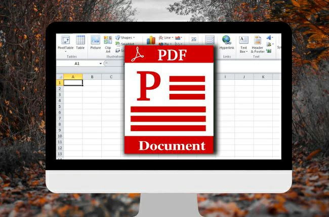 insérer un PDF dans Excel