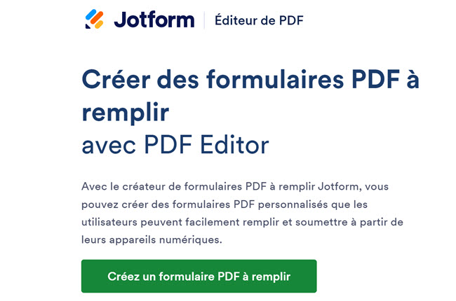 outil pour créer un formulaire PDF