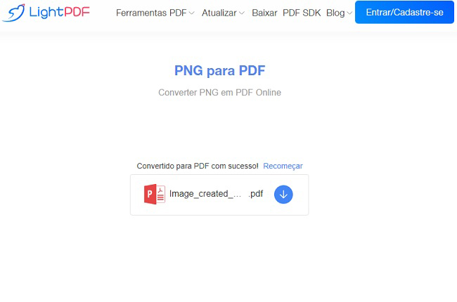 lightpdf baixar png para pdf