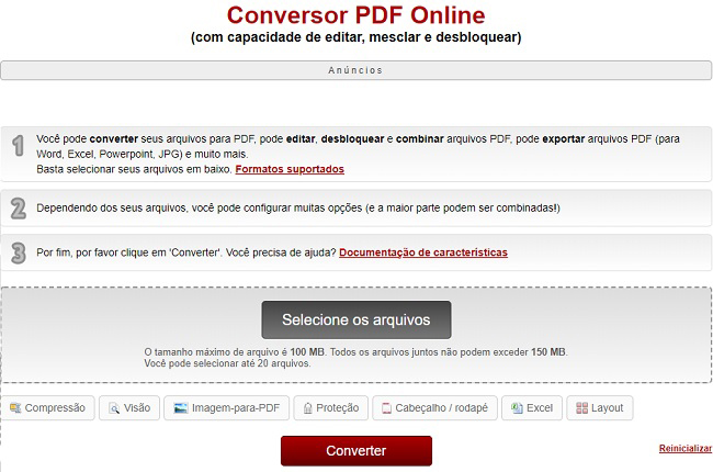 online2pdf conversores de pdf online gratis