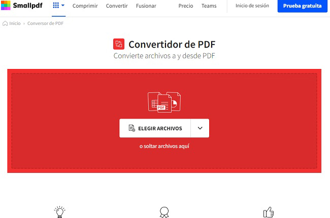 smallpdf convertidores de pdf en línea gratuitos