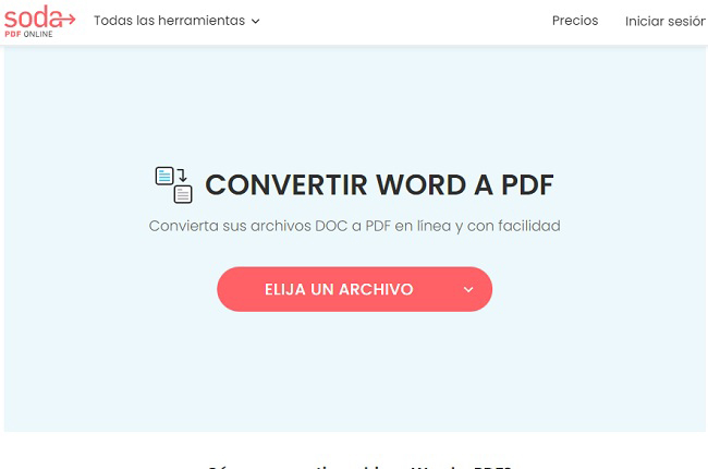 sodapdf convertir archivo docx a pdf