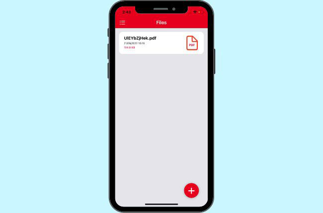 convert images to PDF on iOS 16 using Convert to PDF app