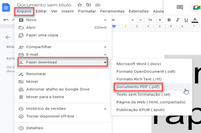 google doc converter google doc para pdf