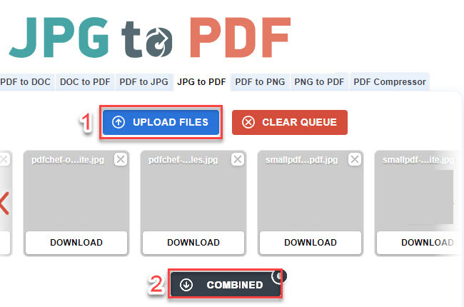 merge JPG files to PDF