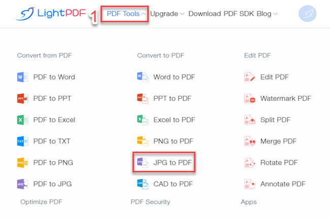 merge JPG to PDF