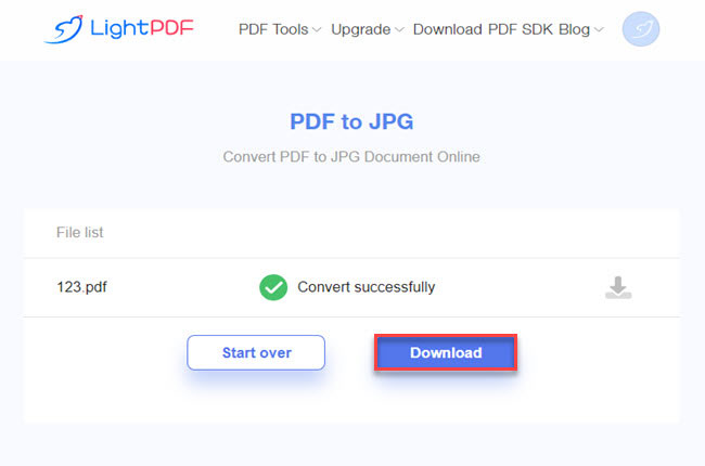 save the flattened PDF