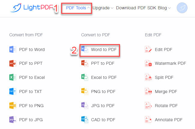 convert Google Doc to PDF