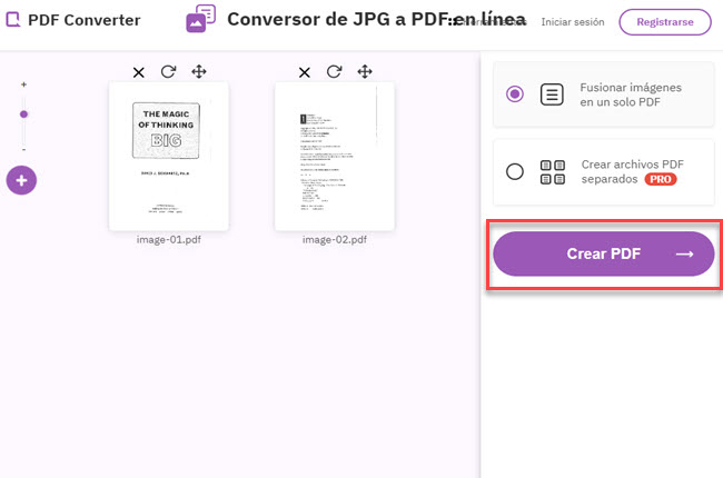 pdfconvert fusionar jpg a pdf