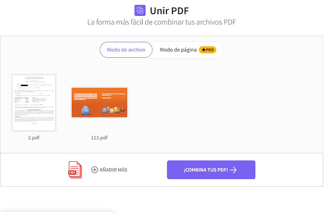 smallpdf fusionar pdf en línea