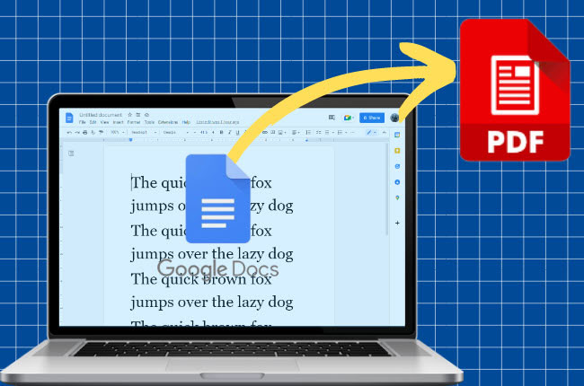 turn Google Doc into PDF