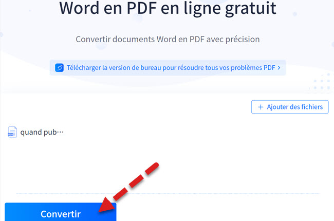 convertir Word en PDF