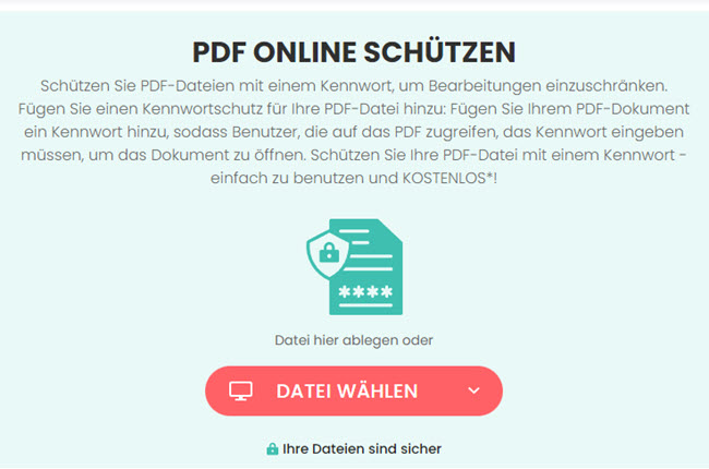 PDF-Dateien auf SodaPDF hochladen