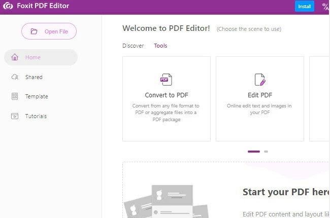 Foxit PDF Editor im Google Marketplace