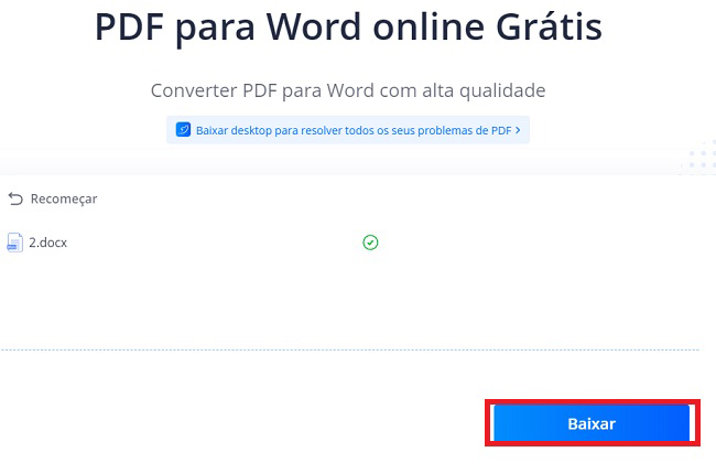 lightpdf online baixar conversor de pdf para word em massa