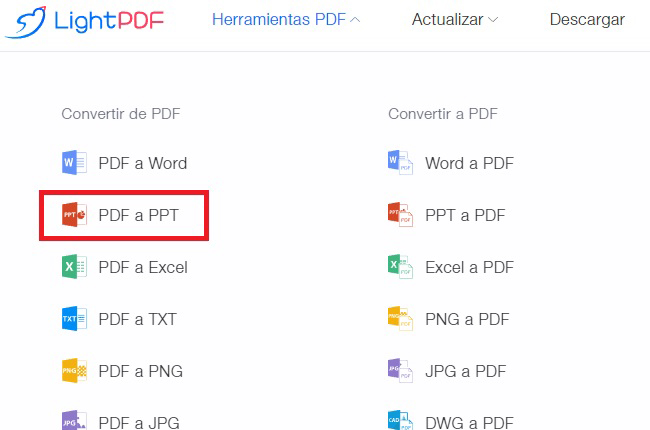 lightpdf online herramientas abrir pdf en word