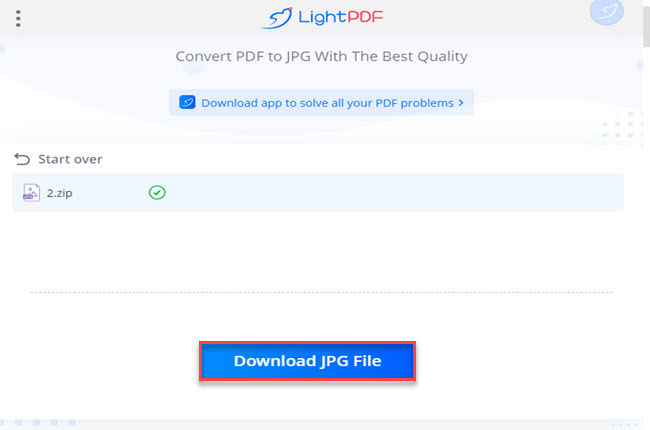 PDF to JPG image converter