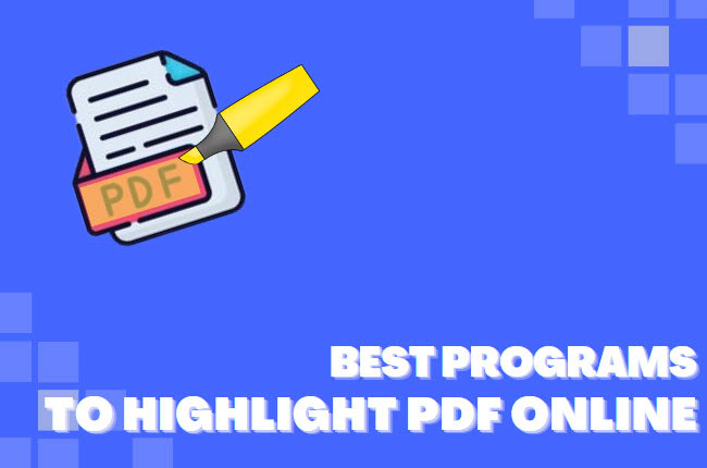 highlight PDF text online