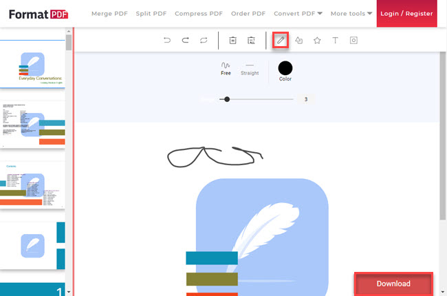 start drawing on your PDF