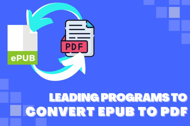 change EPUB to PDF