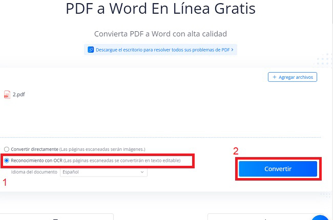 lightpdf convertir pdf escaneado a word