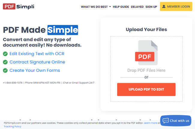 put stamp on PDF using PDFSimpli