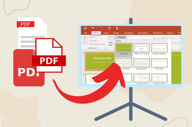 insérer PDF dans powerpoint