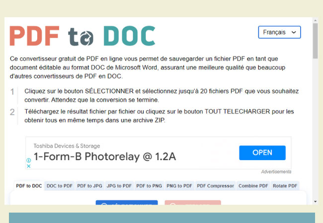 pdf to doc convertisseur
