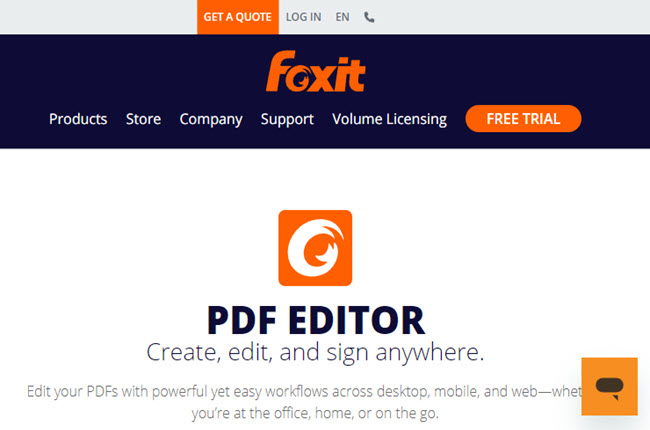 PDF editor for students Foxit Phantom PDF