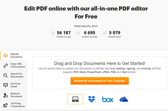 pdfFiller PDF editor