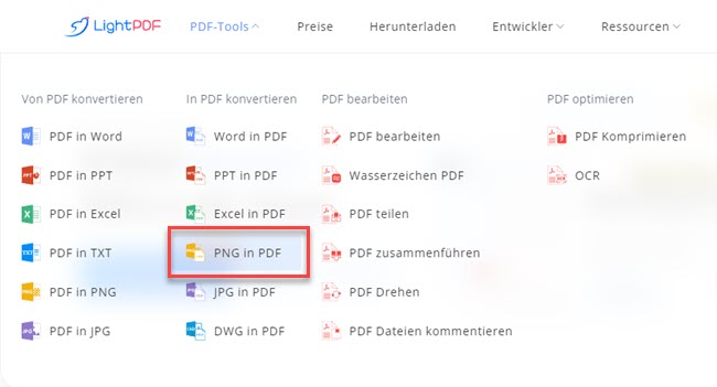 PNG in PDF