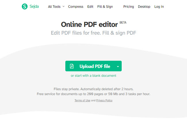Upload PDF file