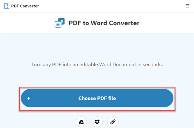 online PDF to editable DOC converter