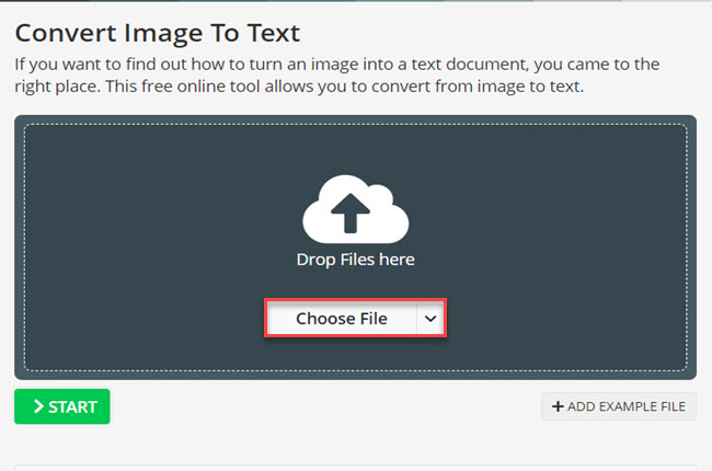 online image to text converter OCR2EDIT