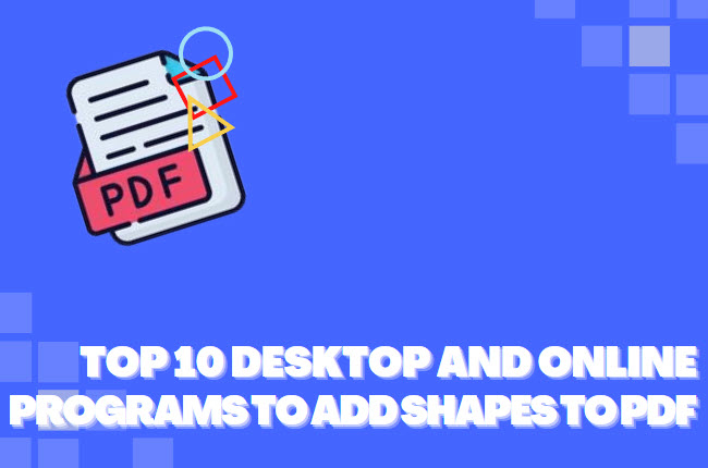add shapes in PDF online