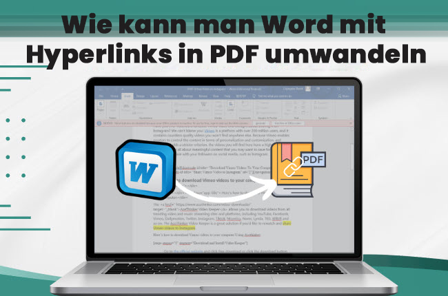 Word-Datei mit Links in PDF umwandeln