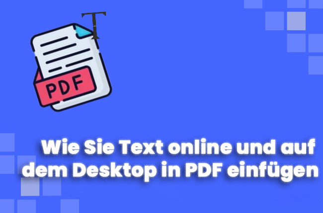 PDF-Text hinzufügen
