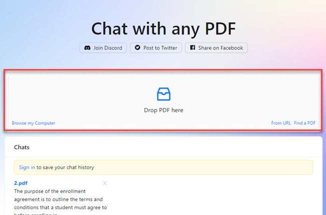 chat in Docs
