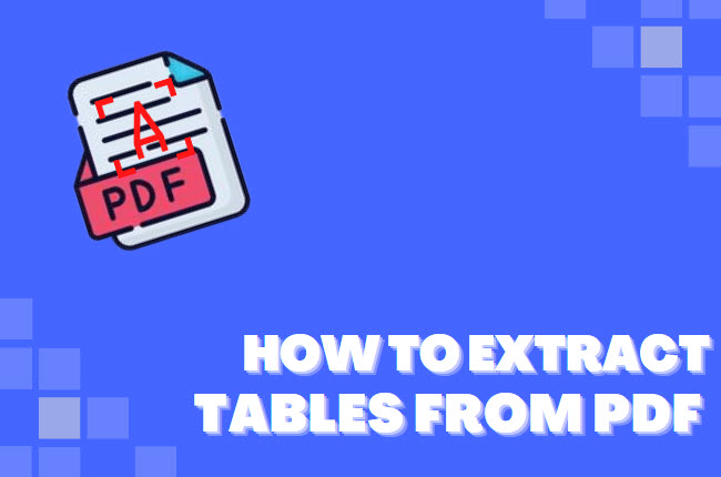 extract table data from PDF