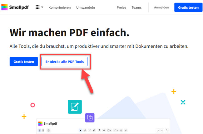Entdecke alle PDF-Tools