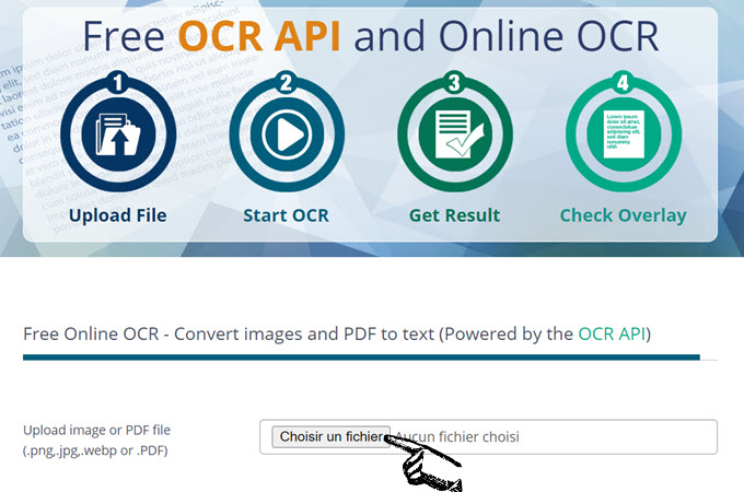 OCR space en ligne
