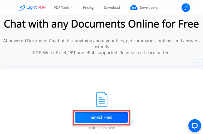 select documents to upload