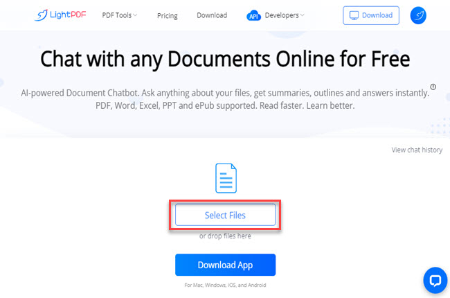 upload documents to AI for docs