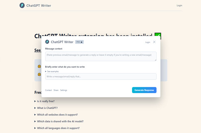 chatgpt for chrome extension